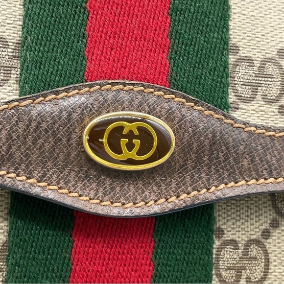 Auth Gucci GG Supreme Sherry Line
PVC Clutch Bag - Picture 12 of 16